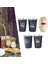 4pcs Paslanmaz Çelik Fincan, Kapalı Dış Mekan Için Taşıma Çantası ile Set Fincan (Yurt Dışından) 5