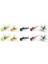 10 Adet Sinek Balıkçılık Poppers, Topwater Balıkçılık Lures Bas Crappie Bluegill Panfish Alabalık Somon Levrek Steelhead Sinekler (Yurt Dışından) 1