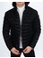 Erkek Kapüşonlu Şişme Süet Slim-Fit Mont 3