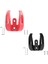 Evrensel Ön Kanca Askı Elektrikli Scooter Xiaomi 1 S/pro2 Kask Çift Pençe Çanta Kavrama Scooter Kolu Kanca Beyaz (Yurt Dışından) 3