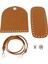 5 /takım Pu Çanta Parçaları Dıy Örgü Çanta Ş Çanta Yapımı Aksesuarları Brown2 (Yurt Dışından) 5