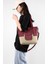 Tuval Çanta Dikişli Kadın Çantası Renkli Büyük Çanta Tote Çanta Banliyö Vintage Çanta Omuz Çantası Moda Messenger Çanta (Yurt Dışından) 2