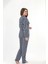 Ekstra Yumuşak Kumaş Uzun Kol Kadın Pijama Takım 98221 4