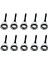 10 Paket Kılavuzları Kılavuzları Setleri 2/3/3.8/5.1/6.8mm 5.1mm (Yurt Dışından) 1