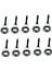 10 Paket Kılavuzları Kılavuzları Setleri 2/3/3.8/5.1/6.8mm 5.1mm (Yurt Dışından) 4