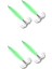 4 Paslanmaz Çelik Lures Kafatası Şemsiye 5.4+8.2cm Yeşil (Yurt Dışından) 1