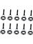 10 Direği I Kılavuzları 2/3 / 3.8 / 5.1 / 6.8mm 3mm (Yurt Dışından) 3
