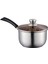 Küçük Tencere Pişirme Pot Tencere Kapağı ile Yemek Odası Restoranı 16X8CM 16CM (Yurt Dışından) 1