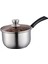 Küçük Tencere Pişirme Pot Tencere Kapağı ile Yemek Odası Restoranı 16X8CM 16CM (Yurt Dışından) 2