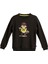 Funky Crewneck Kids Siyah Baskılı Çocuk Sweatshirt 1