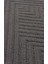 Mtarfa Siyah Geometrik Mikropolyester Makine Halısı 4