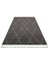 Pembroke Siyah Geometrik Mikropolyester Makine Halısı 3