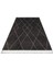 Pembroke Siyah Geometrik Mikropolyester Makine Halısı 4