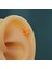 Turuncu Kelebekli Çelik Piercing Helix Kıkırdak Conch Lob Gold 2