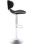 Zen Bar Taburesi - Siyah Modern Deri Metal Ataklı Yüksek Tezgah Sandalyesi - 9549S0481 4