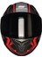 M-801-SNAKE Twılıght Güneş Vizörlü Kask (Mat Siyah-Kırmızı) 4