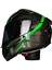 M-801-SNAKE Lead Green Güneş Vizörlü Kask (Siyah Camlı) 1