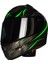 M-801-SNAKE Lead Green Güneş Vizörlü Kask (Siyah Camlı) 2