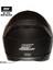 M-910 Mat Siyah Güneş Vizörlü Kask (Siyah Camlı) 2