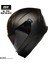 M-910 Mat Siyah Güneş Vizörlü Kask (Siyah Camlı) 3