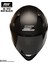 M-910 Mat Siyah Güneş Vizörlü Kask (Siyah Camlı) 4
