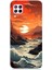 Huawei P40 Lite Uyumlu Silikon Kılıf Deniz Dağ ve Gün Batımı 1