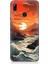 Huawei P Smart 2019 Uyumlu Silikon Kılıf Deniz Dağ ve Gün Batımı 1