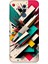 Huawei Mate 20 Lite Uyumlu Silikon Kılıf Renkli Geometrik Desenler 1