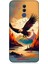 Huawei Mate 20 Lite Uyumlu Silikon Kılıf Uçan Siyah Beyaz Kartal 1
