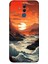 Huawei Mate 20 Lite Uyumlu Silikon Kılıf Deniz Dağ ve Gün Batımı 1