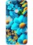 Huawei P9 Lite 2017 Uyumlu Silikon Kılıf Mavi Sarı Çiçekler 1