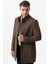 Treviso 4021 Slim Fit Pamuklu Hakim Yaka Palto K.kahve 1