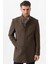 Treviso 4021 Slim Fit Pamuklu Hakim Yaka Palto K.kahve 4