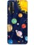Huawei P Smart 2021 Uyumlu Silikon Kılıf Gezegenler ve Yıldız Haritası 1