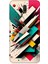 Huawei Mate 10 Lite Uyumlu Silikon Kılıf Renkli Geometrik Desenler 1