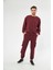 Bordo Jogger Kargo Cepli Pantolon - Eşofman Altı 6