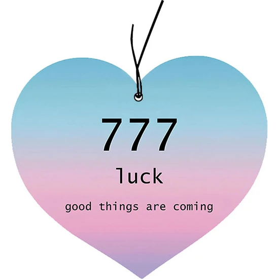 odaburada 777 Aldım, Kabul Ettim, Luck, Good Things Are Coming Tasarımlı Cool Oto Araç Kokusu ve Aksesuarı