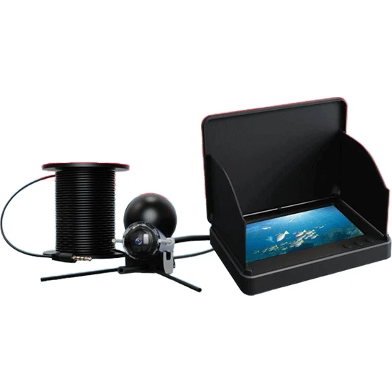 Temeco Su Altı Balık Tespit Kamerası, Yüksek Çözünürlüklü Tam Ekran Seti, Görsel, Yüksek Çözünürlüklü Sıcaklık Algılama (Yurt Dışından)