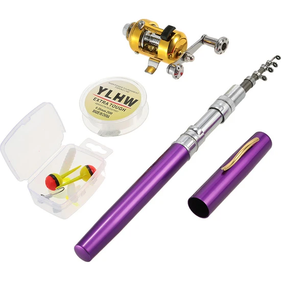 MBW Balıkçılık Rod Reel Combo Set Mini Teleskopik Taşınabilir (Yurt Dışından)