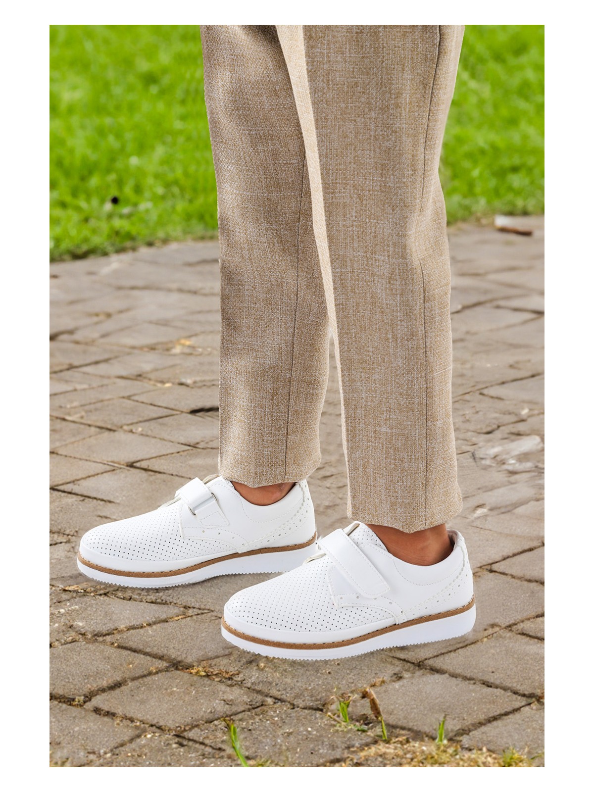 Kiko Kids Cırtlı Erkek Çocuk Okul Sünnet Ayakkabısı 100 Cilt Bej - Görsel 3