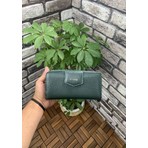 Guard Yeşil Fermuarlı ve  Deri Patlı El Portföyü Cüzdan Erkek / Kadın P2214
