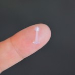 Heppii Çok Hafif Esnek Piercing Alerji Yapmayan Bioplast Piercing Görünmez Piercing