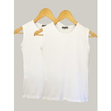 Betimoda Kadın Sıfır Kol Bisiklet Yaka Body Karışık Renk 2 Adet