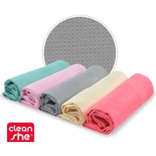 Cleanshe Tea Towel Sihirli Mikrofiber Cam Bezi 5'li Set 42X64