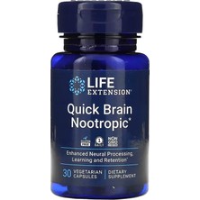 Life Extension Quick Brain Nootropic 30 Vegetarian Capsules