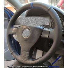 Volkswagen Golf 5 Araca Özel Direksiyon Kılıfı Nokta Karbon (Aracınızın Direksiyonuyla Teyit Ediniz)