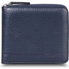 Guard Retro Fermuarlı  Deri Erkek Lacivert Cüzdan P859