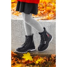Kiko Kids Fashion Cilt Fermuarlı Termo Taban Kız Çocuk Bot