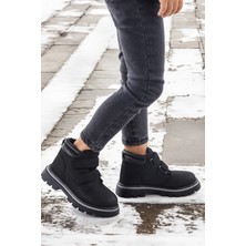 Kiko Kids Cırtlı Erkek Çocuk Bot Ayakkabı Arz 3340 Siyah - Siyah