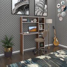 Kenzlife bilgisayar çalışma masası prost cvz 140*100*20 kitaplık sağda ofis sekreter laptop